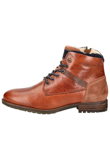 Stiefeletten Bugatti Stiefelette Leder Mittelbraun Warmfutter
