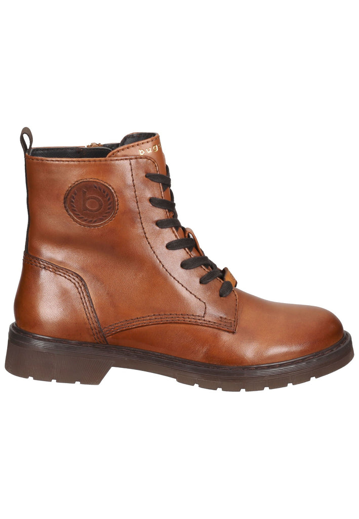 Stiefeletten Bugatti Stiefelette Leder/Synthetik Cognac