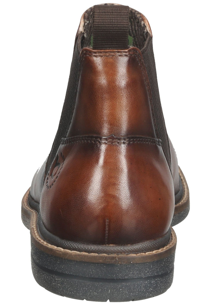 Stiefeletten Bugatti Stiefelette Leder/Textil Cognac