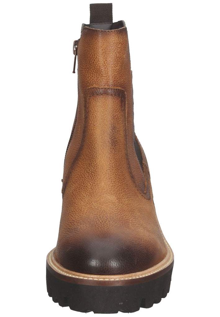 Stiefeletten Bugatti Stiefelette Leder/Textil Cognac