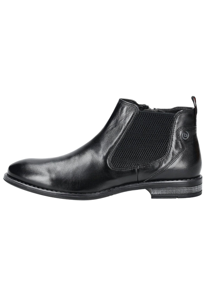 Stiefeletten Bugatti Stiefelette Leder/Textil Schwarz