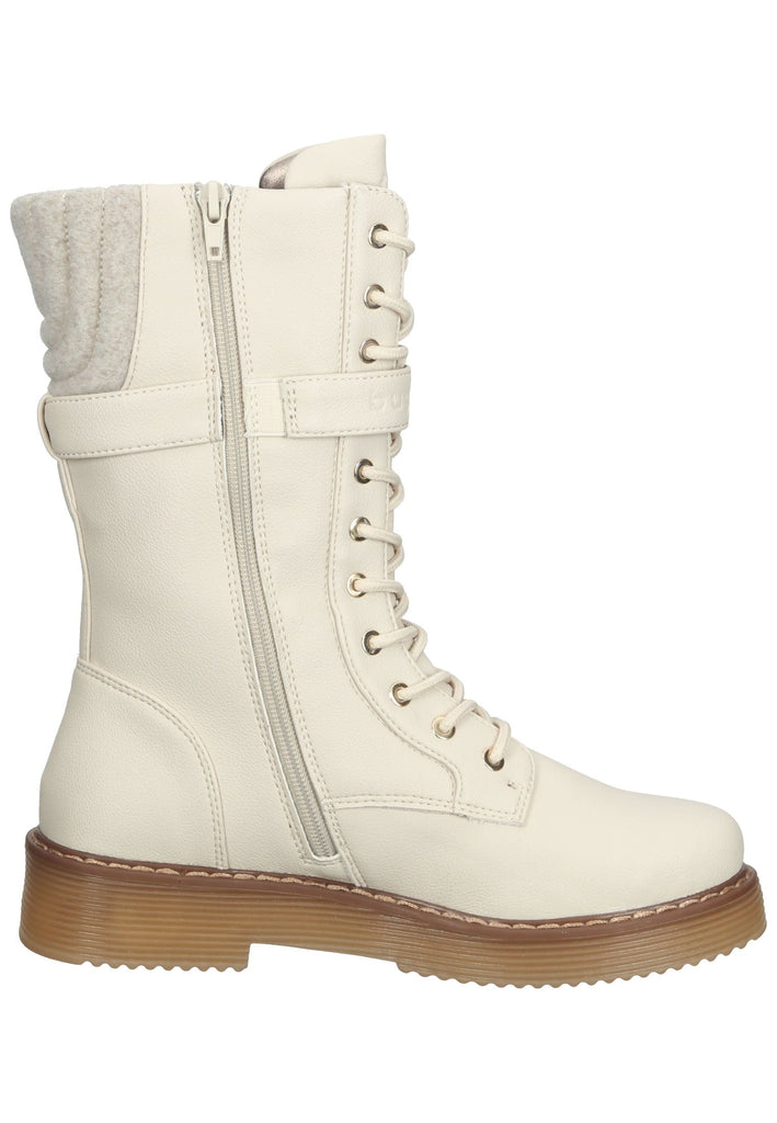 Stiefeletten Bugatti Stiefelette Lederimitat Beige