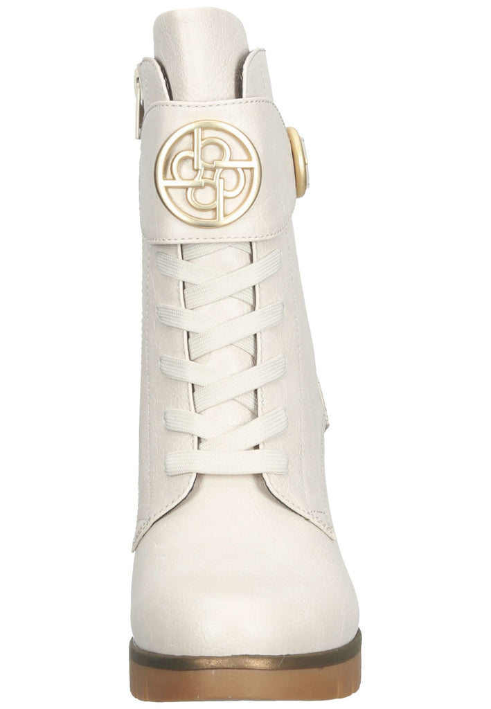 Stiefeletten Bugatti Stiefelette Lederimitat Beige