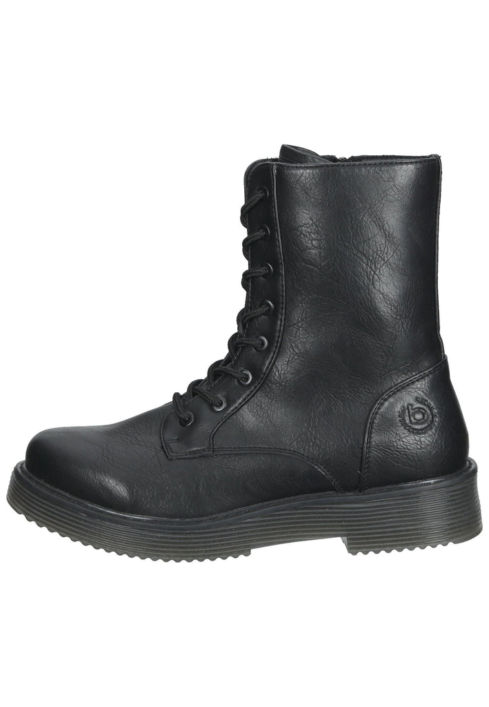 Stiefeletten Bugatti Stiefelette Lederimitat Schwarz