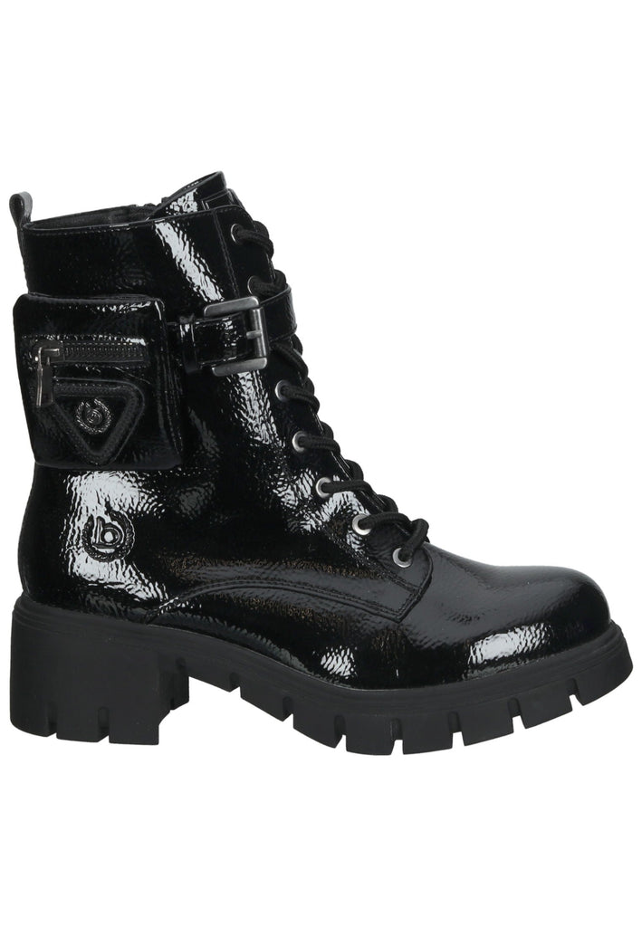 Stiefeletten Bugatti Stiefelette Lederimitat Schwarz