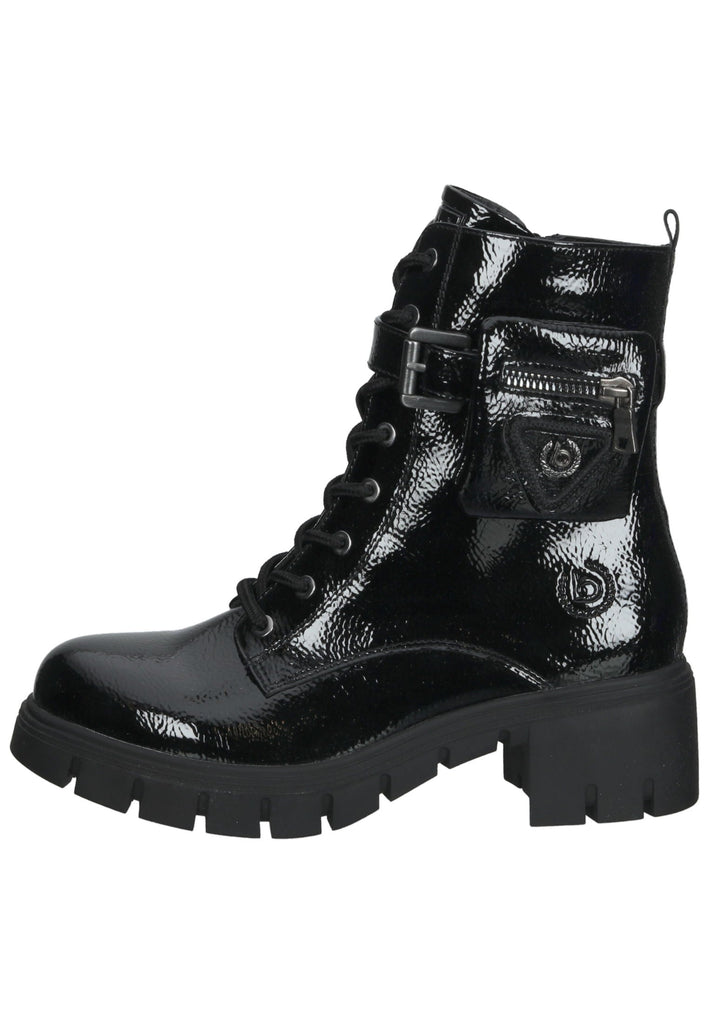 Stiefeletten Bugatti Stiefelette Lederimitat Schwarz