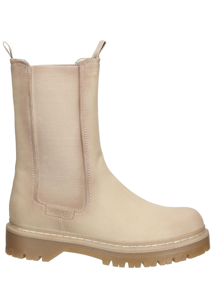 Stiefeletten Bugatti Stiefelette Lederimitat/Textil Sand