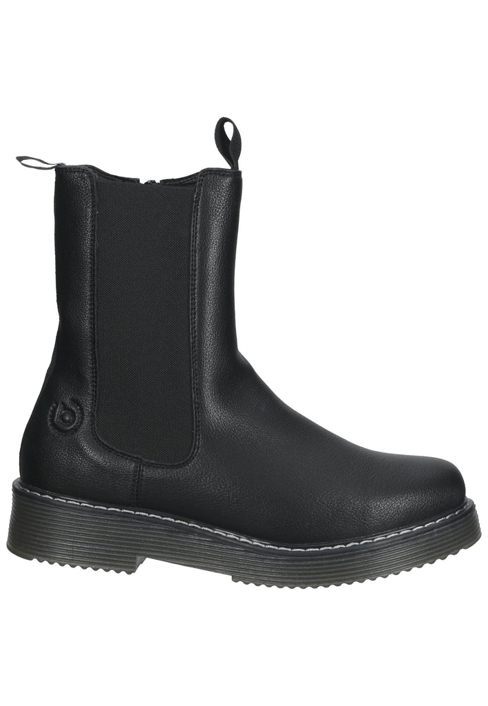 Stiefeletten Bugatti Stiefelette Lederimitat/Textil Schwarz