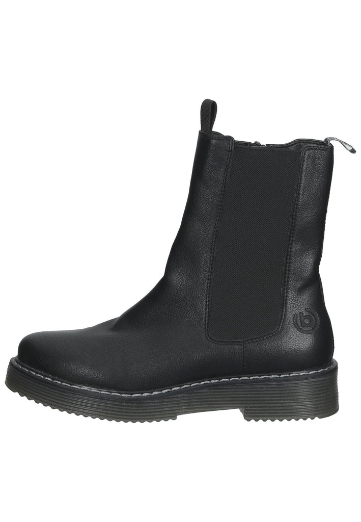 Stiefeletten Bugatti Stiefelette Lederimitat/Textil Schwarz