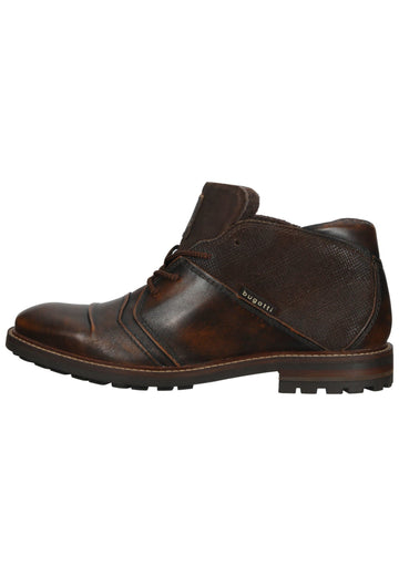 Stiefeletten Bugatti Stiefelette Nappaleder Braun