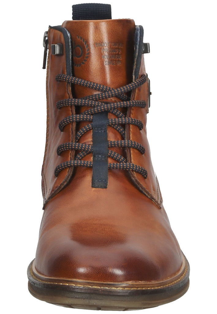 Stiefeletten Bugatti Stiefelette Nappaleder Cognac