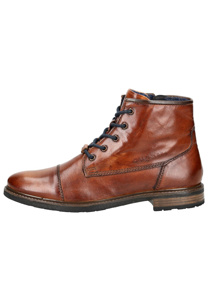 Stiefeletten Bugatti Stiefelette Nappaleder Cognac Warmfutter