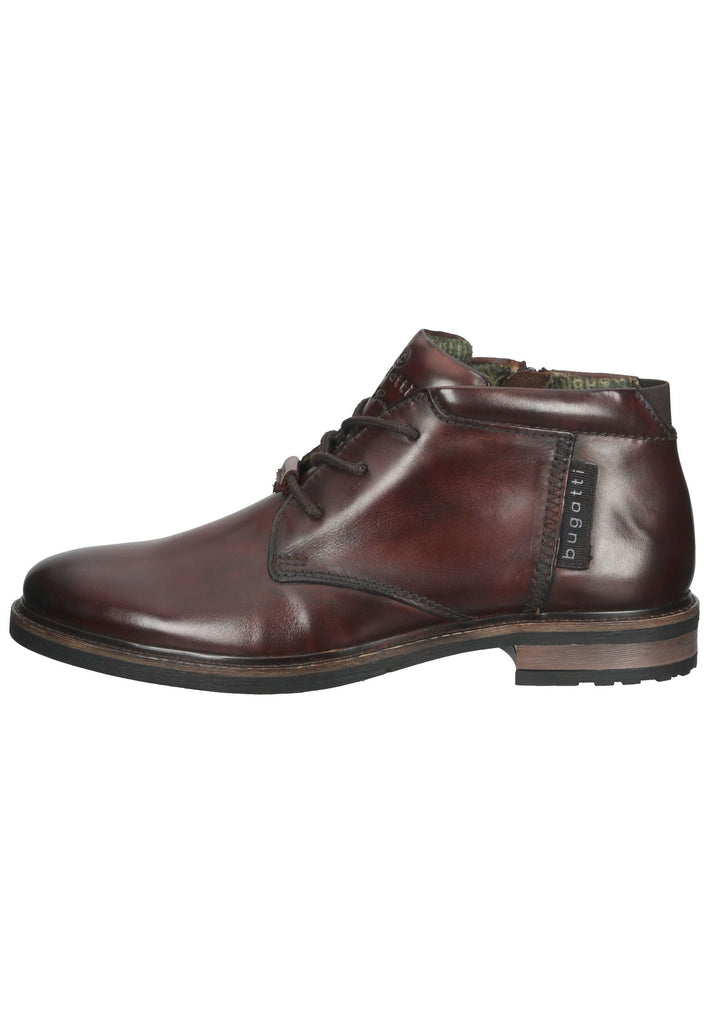 Stiefeletten Bugatti Stiefelette Nappaleder Dunkelbraun
