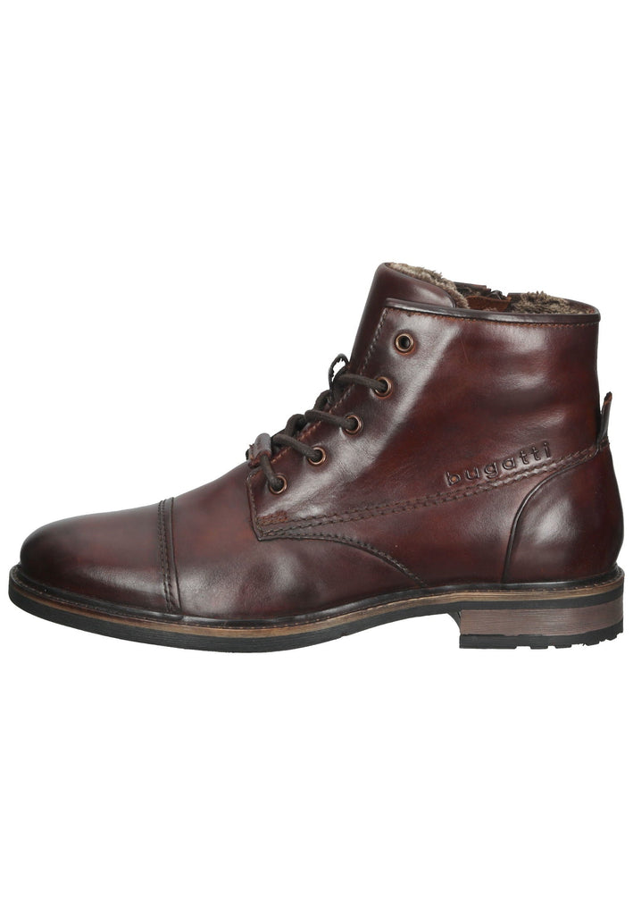 Stiefeletten Bugatti Stiefelette Nappaleder Dunkelbraun Warmfutter