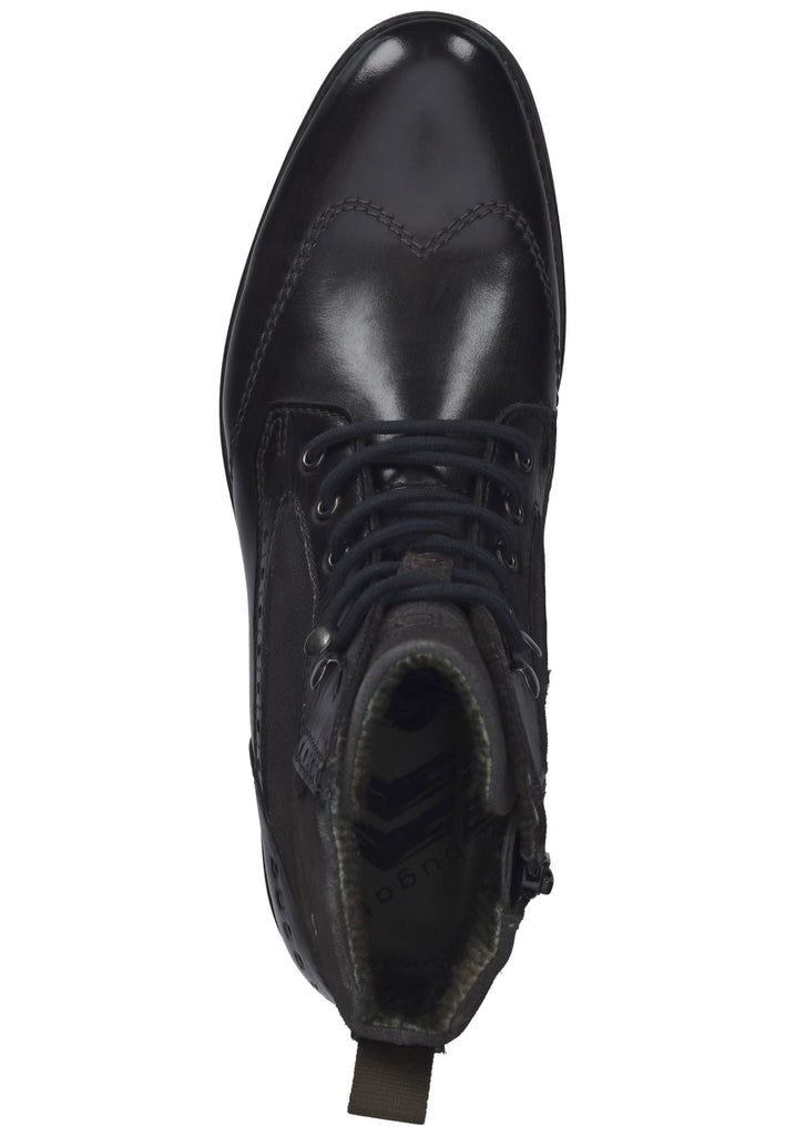 Stiefeletten Bugatti Stiefelette Nappaleder Dunkelgrau