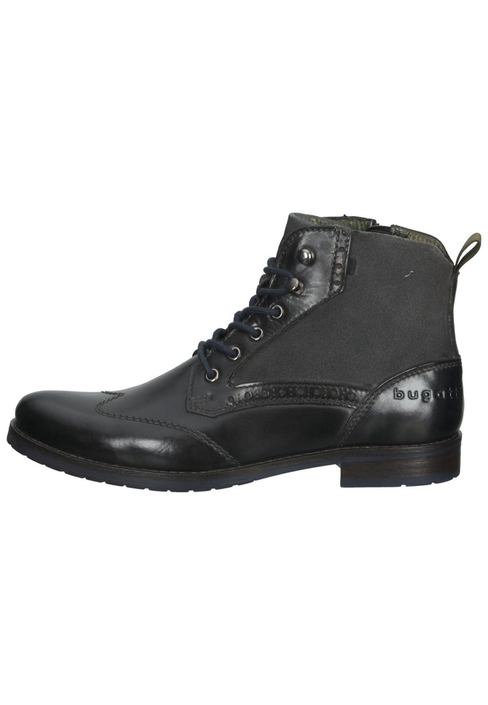 Stiefeletten Bugatti Stiefelette Nappaleder Dunkelgrau