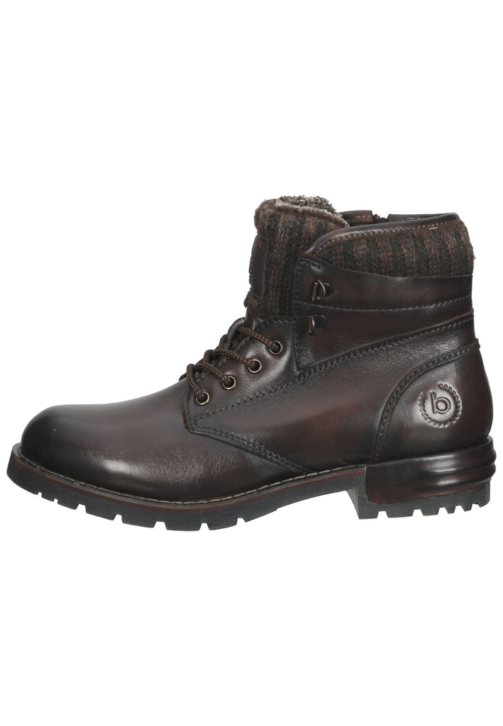 Stiefeletten Bugatti Stiefelette Nappaleder Mittelbraun