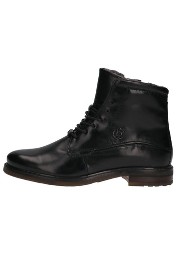 Stiefeletten Bugatti Stiefelette Nappaleder Schwarz Warmfutter