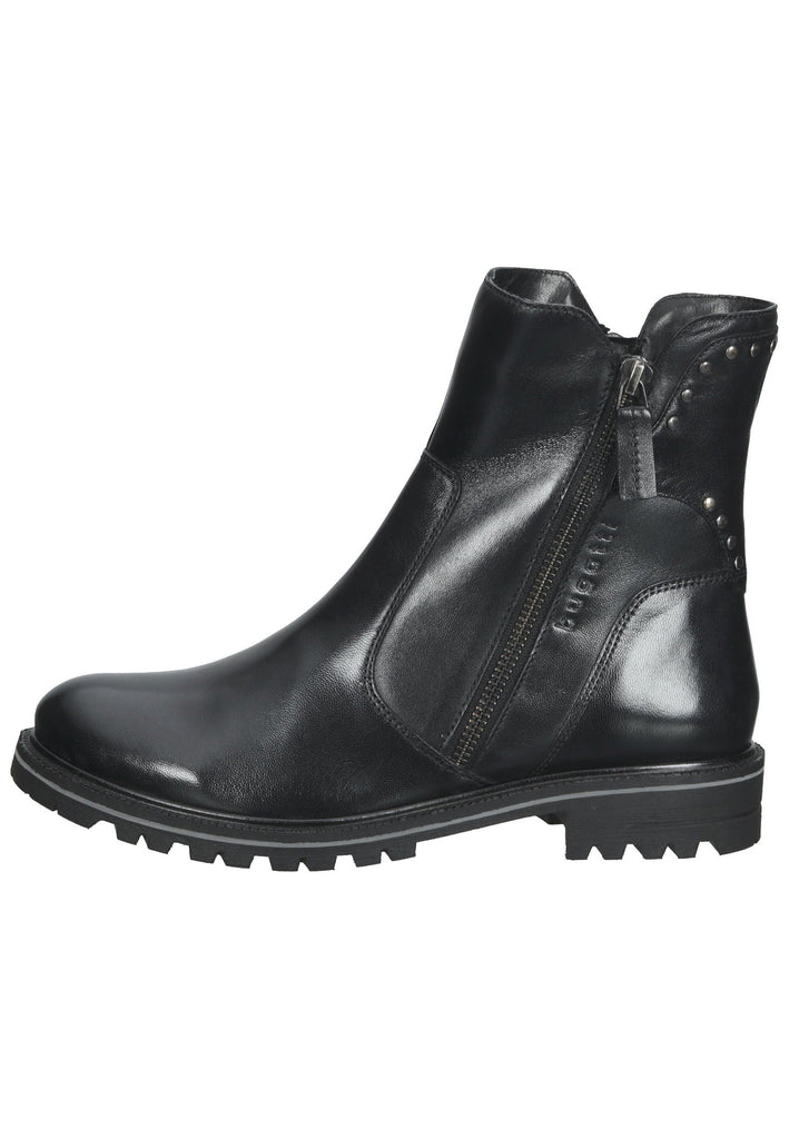 Stiefeletten Bugatti Stiefelette Nappaleder Schwarz Warmfutter