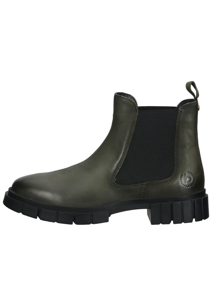 Stiefeletten Bugatti Stiefelette Nubukleder Grün/Schwarz