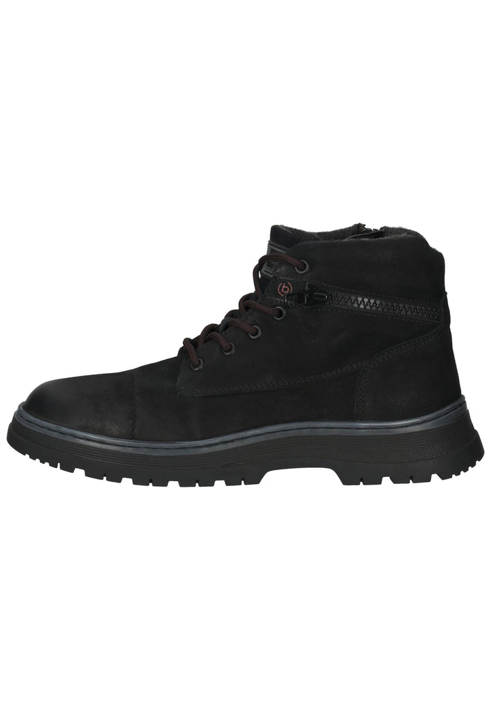 Stiefeletten Bugatti Stiefelette Nubukleder Schwarz