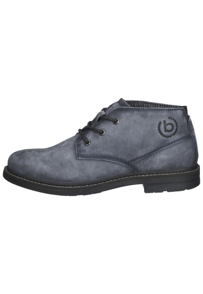 Stiefeletten Bugatti Stiefelette Veloursleder Blau