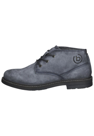 Stiefeletten Bugatti Stiefelette Veloursleder Blau