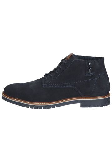 Stiefeletten Bugatti Stiefelette Veloursleder Dunkelblau