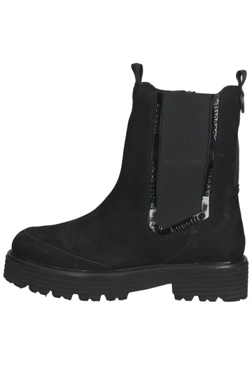 Stiefeletten Bugatti Stiefelette Veloursleder/Textil Schwarz