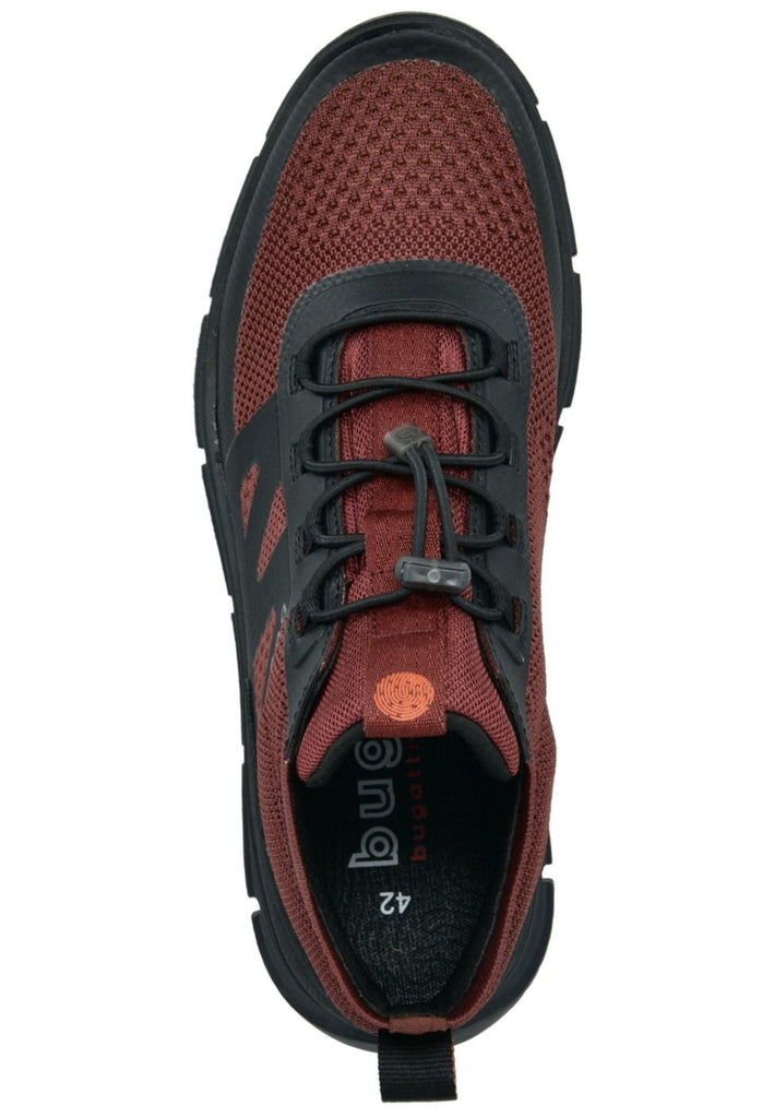 Bugatti Wanderschuhe Lederimitat/Textil Schwarz/Rot