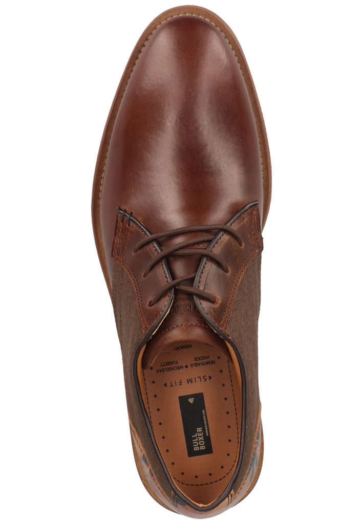 Bullboxer Businessschuhe Leder/Textil Braun
