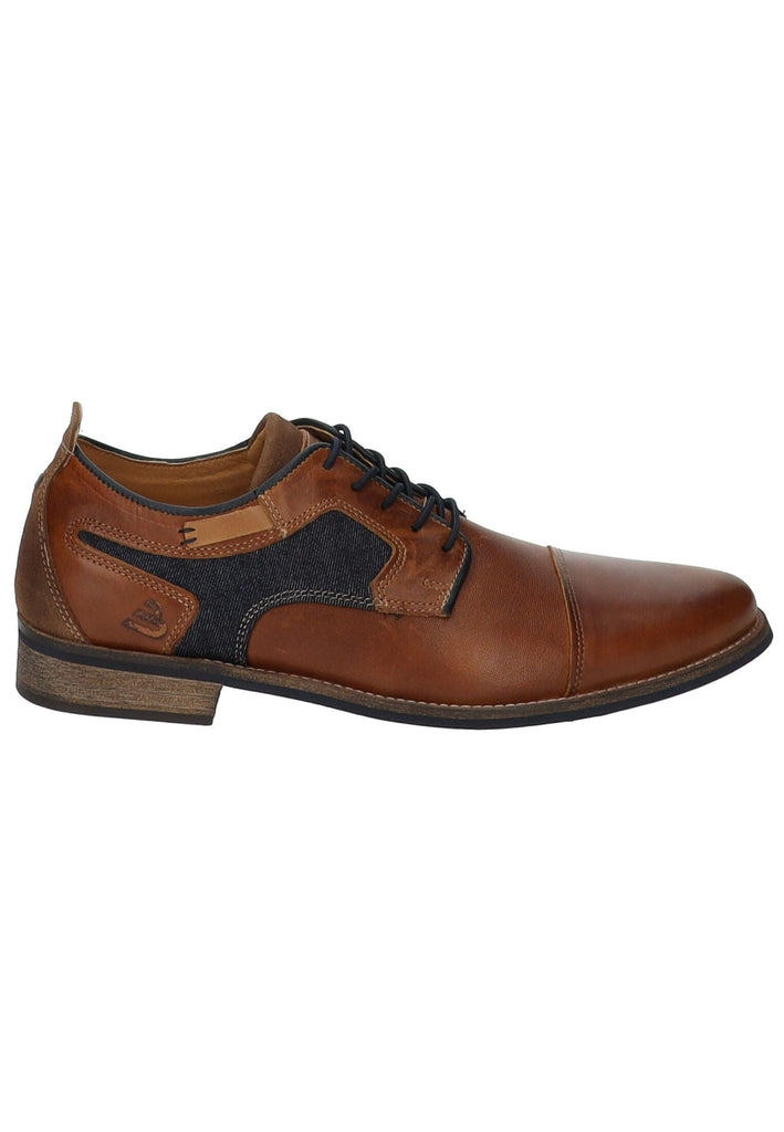 Bullboxer Businessschuhe Leder/Textil Cognac