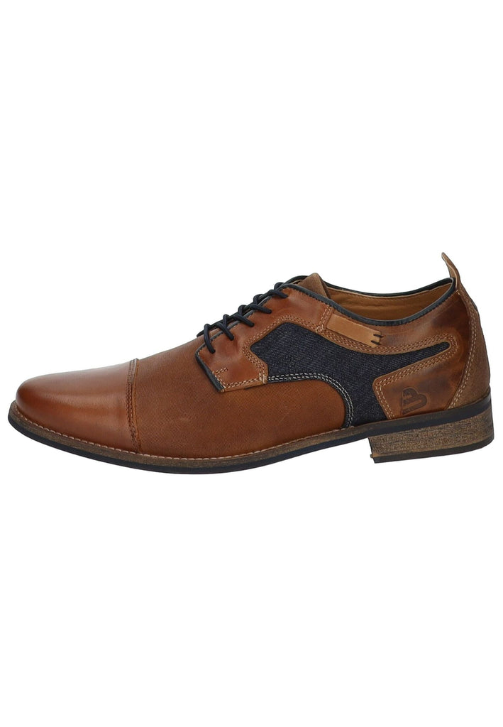 Bullboxer Businessschuhe Leder/Textil Cognac