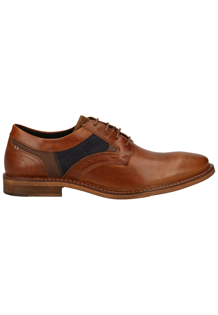 Bullboxer Businessschuhe Leder/Textil Cognac