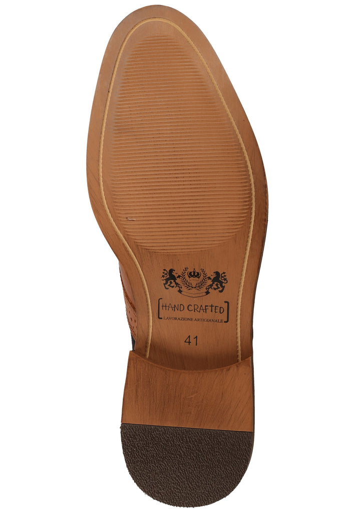Bullboxer Businessschuhe Leder/Textil Cognac