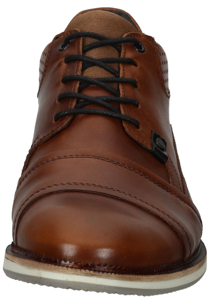 Bullboxer Halbschuhe Leder Cognac