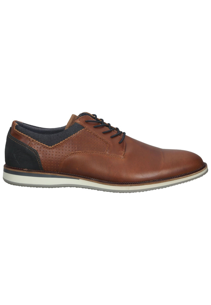 Bullboxer Halbschuhe Leder/Textil Cognac