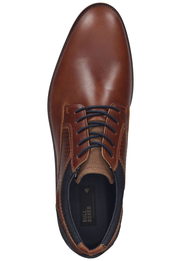 Bullboxer Halbschuhe Leder/Textil Cognac