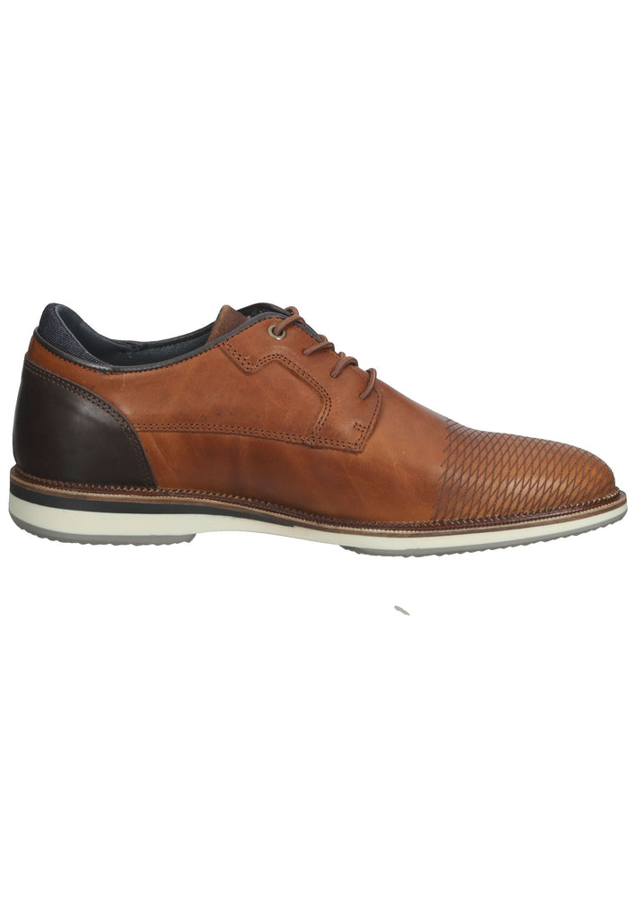 Bullboxer Halbschuhe Leder/Textil Cognac