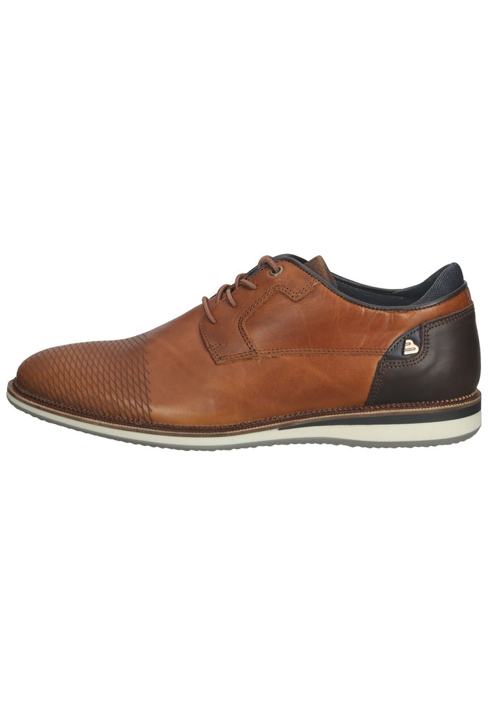 Bullboxer Halbschuhe Leder/Textil Cognac