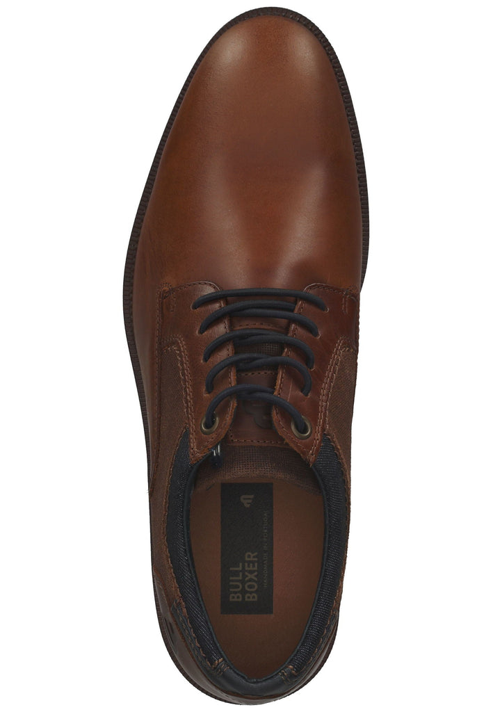 Bullboxer Halbschuhe Leder/Textil Cognac