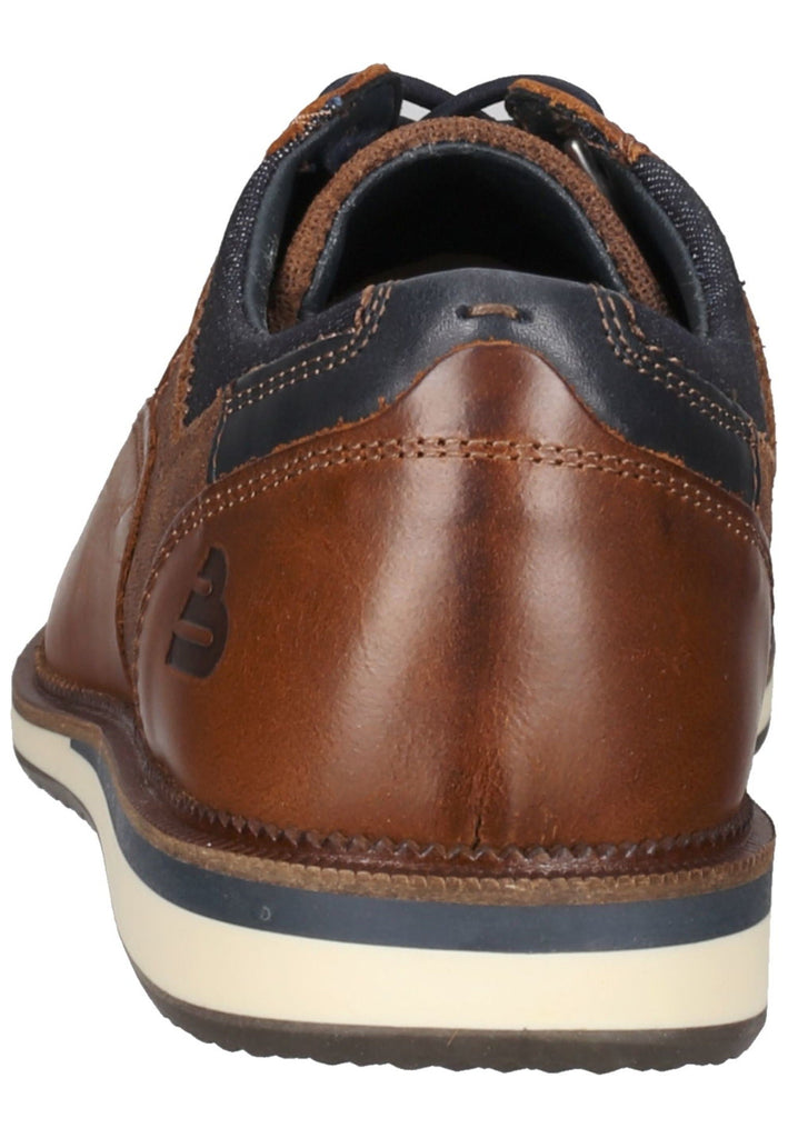 Bullboxer Halbschuhe Leder/Textil Cognac