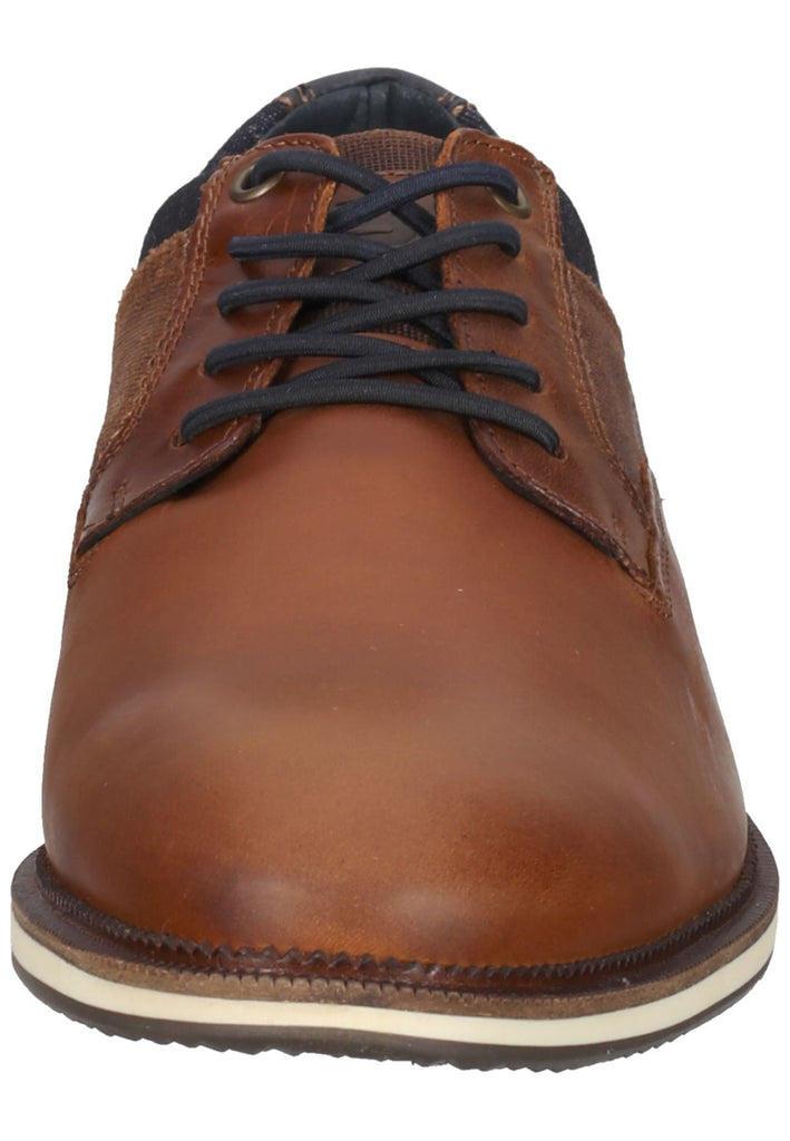 Bullboxer Halbschuhe Leder/Textil Cognac