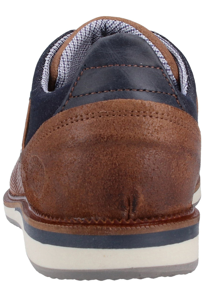 Bullboxer Halbschuhe Leder/Textil Cognac