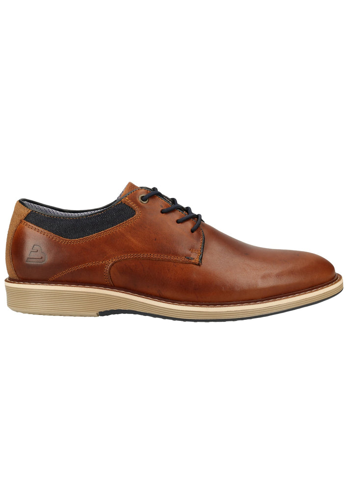 Bullboxer Halbschuhe Leder/Textil Cognac
