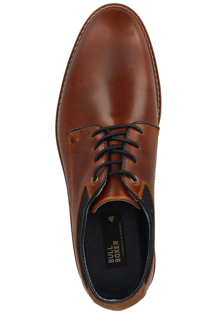 Bullboxer Halbschuhe Leder/Textil Cognac