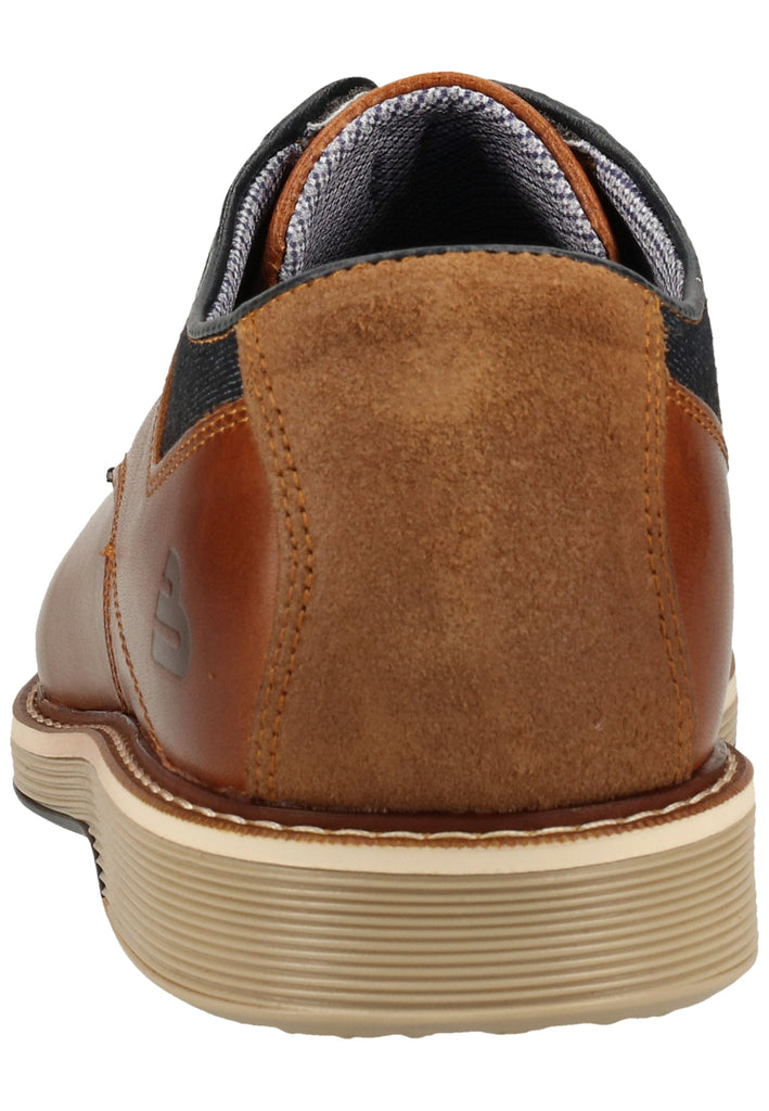 Bullboxer Halbschuhe Leder/Textil Cognac