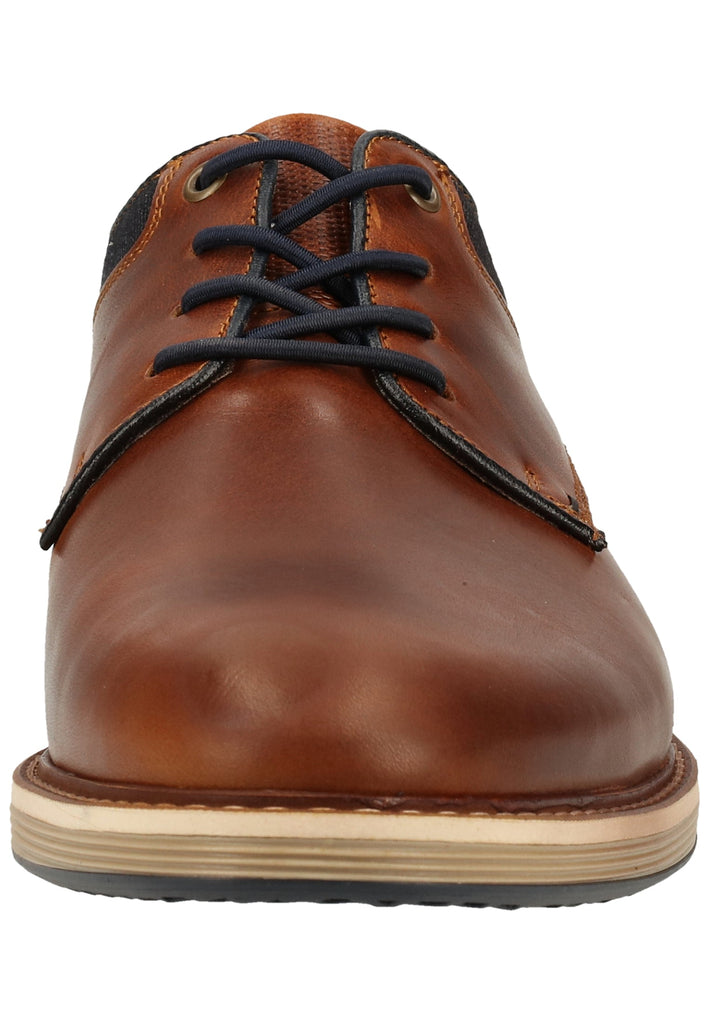 Bullboxer Halbschuhe Leder/Textil Cognac