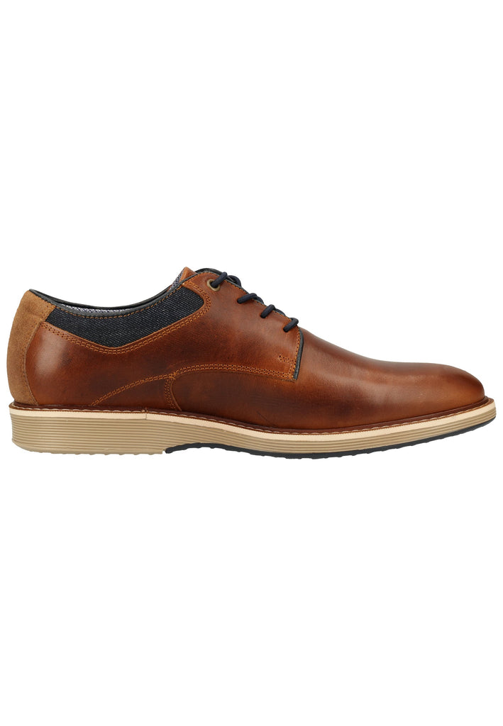 Bullboxer Halbschuhe Leder/Textil Cognac