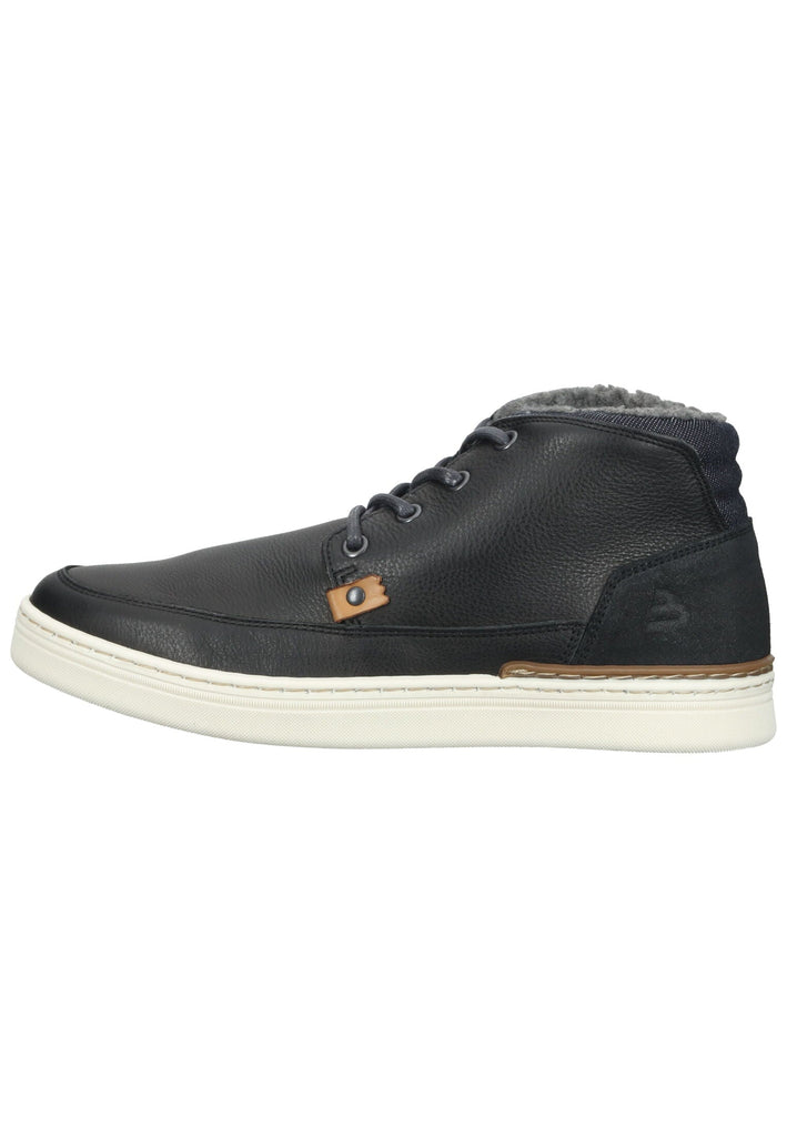 Bullboxer Halbschuhe Leder/Textil Schwarz Warmfutter